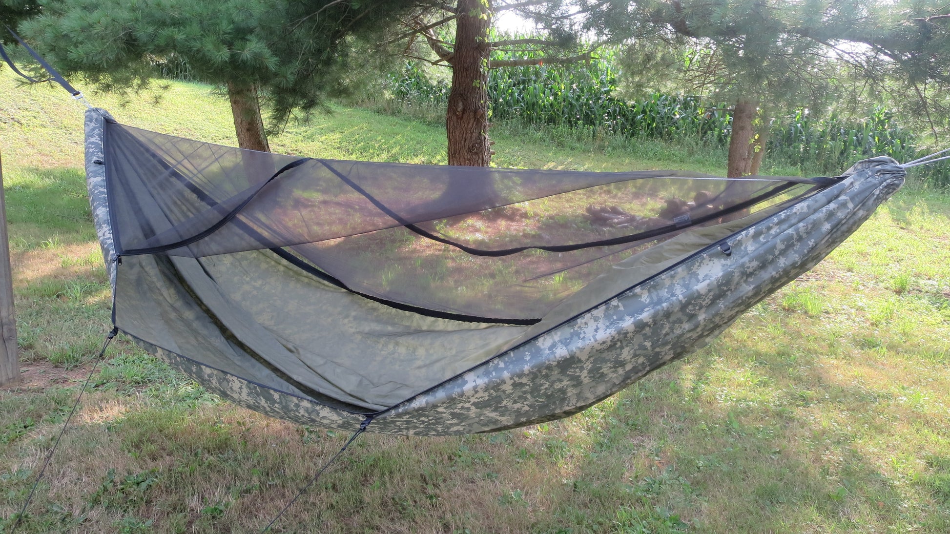 open net hammock ACU camo and olive drab ultralight camping hammock custom made dream hammock with bugnet or mosquito net best